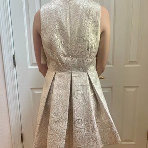 Boston Proper Silver and Gold Dress